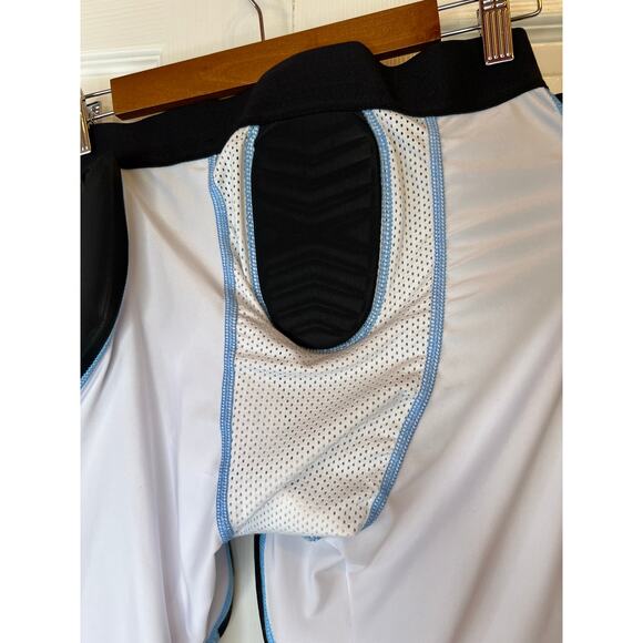 SPORTS UNLIMITED 7-Pad Football Girdle Compression Gear Black & White Mens Small - Picture 5 of 9